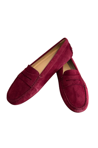 Felix Da Silva Suede Burgundy