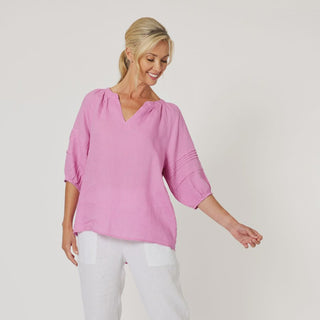 Diana Detail Sleeve Top Candy