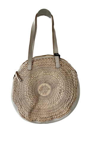 Maxi Round Cream Vintage Bag