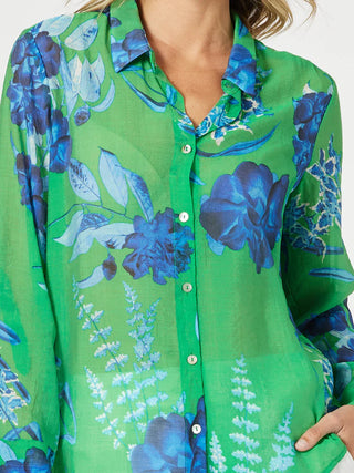 Garden Elm Blue Bloom Shirt