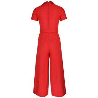 Candice Belted Jumpsuit Coral
