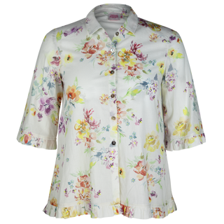 The Rose Ruffle Shirt Bavent 100% Cotton