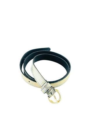Marie Spark Grey Gold Tin Belt