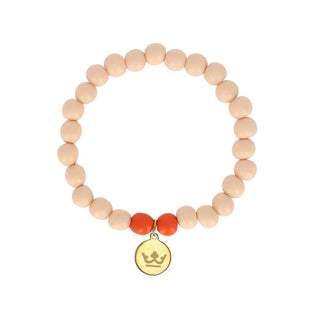 Woodmood bracelet nude orange matt gold