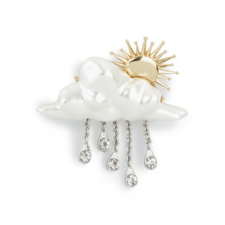 Cloud Drop Brooch