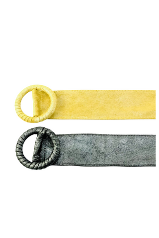 Seventy Glossy Yellow Glitter Belt