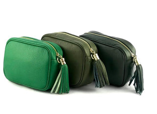 Paris Green Classic Leather Bag