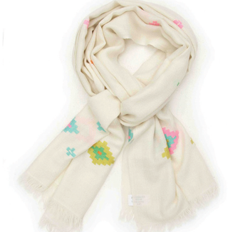 Himalayan pashmina 85x200 shawl cream