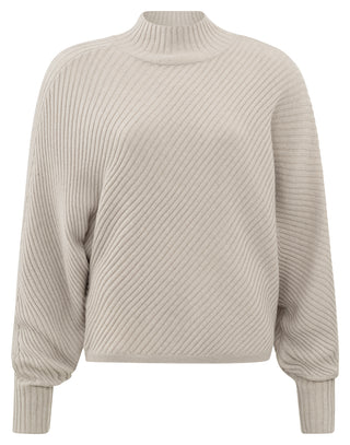 Kirsty Batwinhg  Dove Gray Melange Sweater Ls