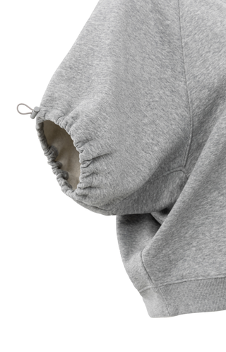 Medium Grey Melange Vneck Sweater w Elastic