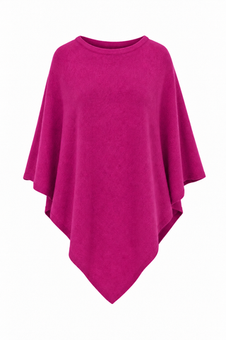 Julia Purple Knitted Poncho