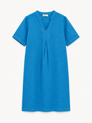 Anika Lame Mandarin Collar Dress