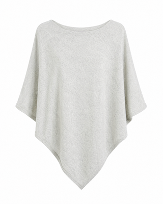 Julia Silver Grey Knitted Poncho