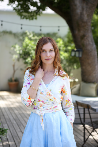 The Maggie Wrap Shirt Bavent 100% Cotton