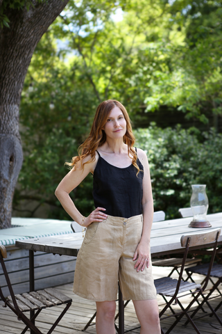 Paloma Short Gold 100% Linen