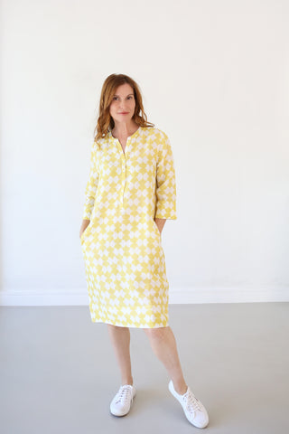 Olivia Midi Dress Roche 100% Linen