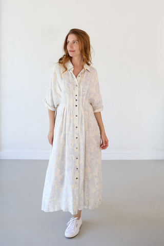 Tanya Tuck Shirt Dress Esseu 100% Linen