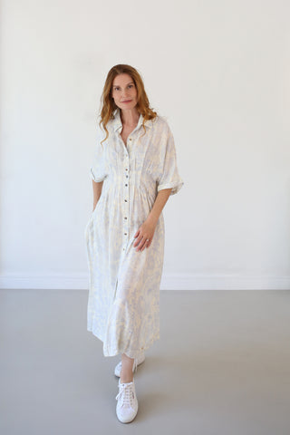 Tanya Tuck Shirt Dress Esseu 100% Linen