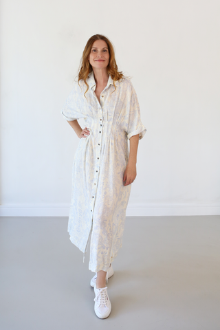 Tanya Tuck Shirt Dress Esseu 100% Linen