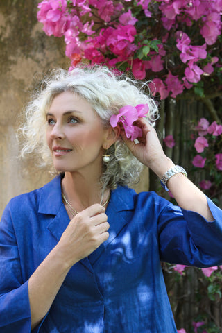 Juniper Kaftan in Indigo 100% LinenPL