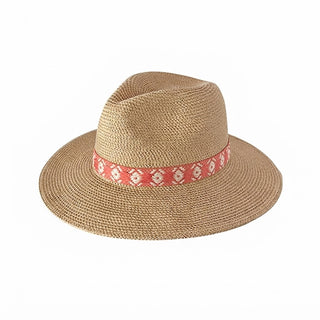 Spice Route Fedora Natural/Coral