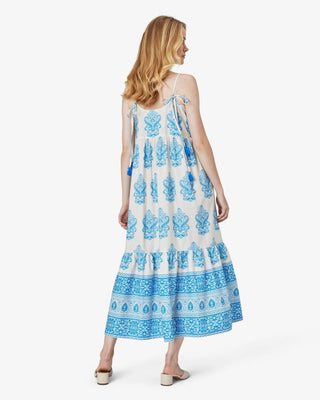 NN Thea Dress in Print and White and Blue