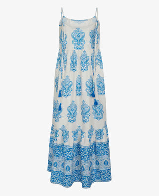 NN Thea Dress in Print and White and Blue