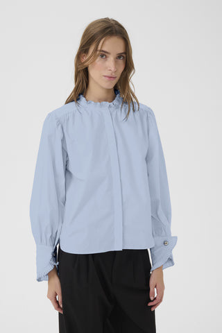 Else Chambray Blue Blouse
