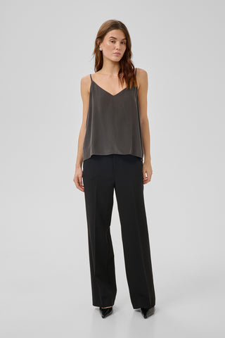Silk Dark Shadow Strap Top