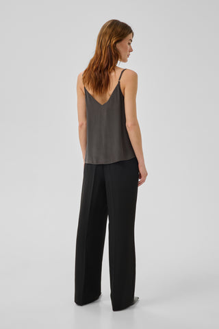 Silk Dark Shadow Strap Top