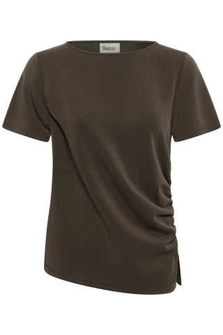 Helle Major Brown Asymmetric Tee