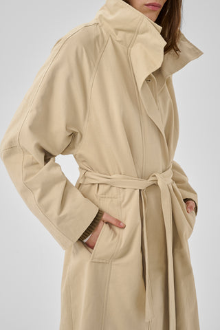 Lyon Brown Rice Long Jacket