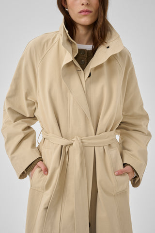 Lyon Brown Rice Long Jacket