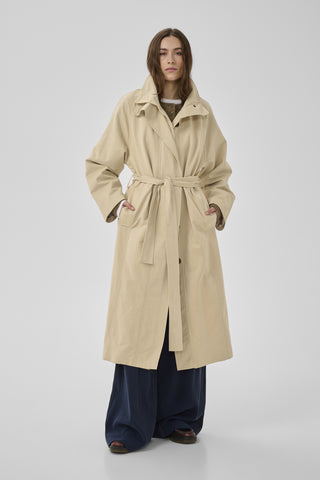 Mwlyon Brown Rice Long Jacket