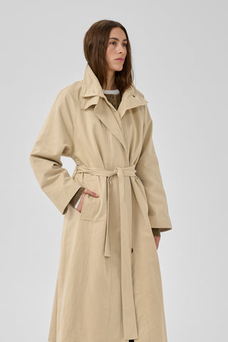 Lyon Brown Rice Long Jacket