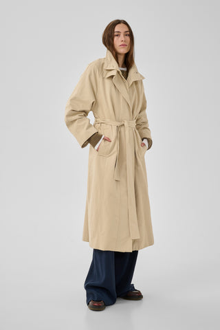 Lyon Brown Rice Long Jacket
