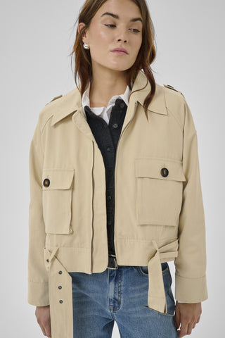 Lyon Brown Rice Short Jacket
