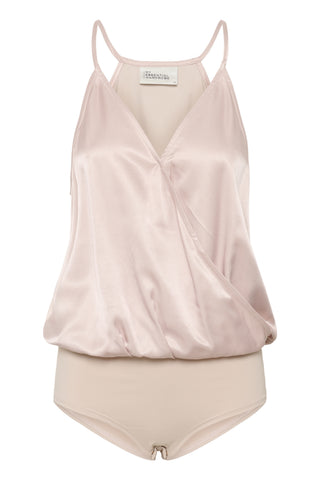 Estelle Wrap Pale Rose Bodysuit