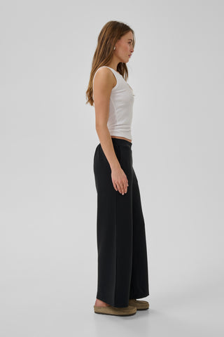 Helle Black Long Wide Pants
