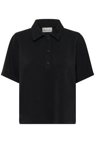 Helle Black Polo Tee