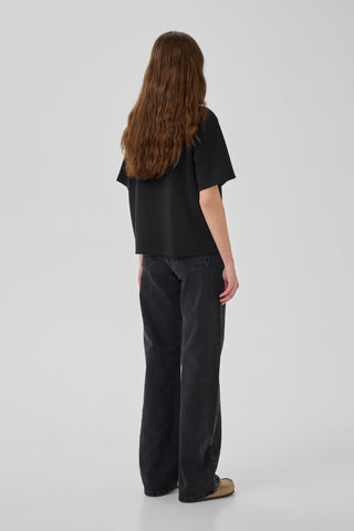 Helle Black Polo Tee