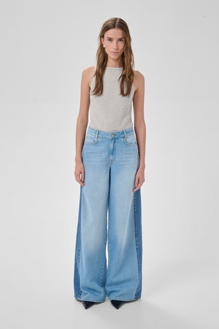 Mandy Light Grey Melange Top 2,0