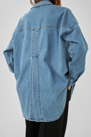 Sunna Medium Blue Wash 115 Boxy Shirt