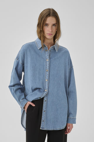 Sunna Medium Blue Wash 115 Boxy Shirt