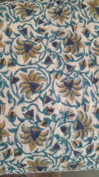 QUILTS BLUE EMBROIDERED