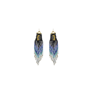 Midnight Tide Beaded Waterfall Ear