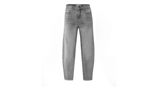 Light Grey Denim Loose Fit Hw Jean