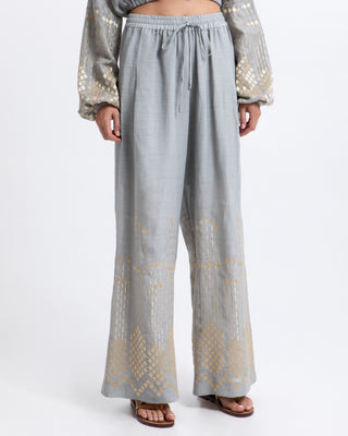 Grape Loose Stone/gold Drawstring Pants