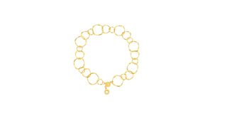 Diva Short Necklace Matt Gold Plated 48CM