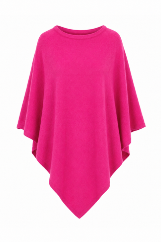 Julia Fuschia Knitted Poncho